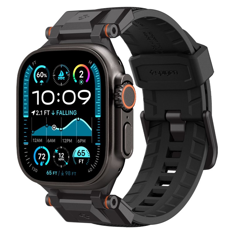 Spigen DuraPro Armor - Pasek do Apple Watch 44/45/46/49 mm (Black Edition)