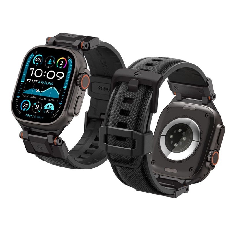 Spigen DuraPro Armor - Pasek do Apple Watch 44/45/46/49 mm (Black Edition)