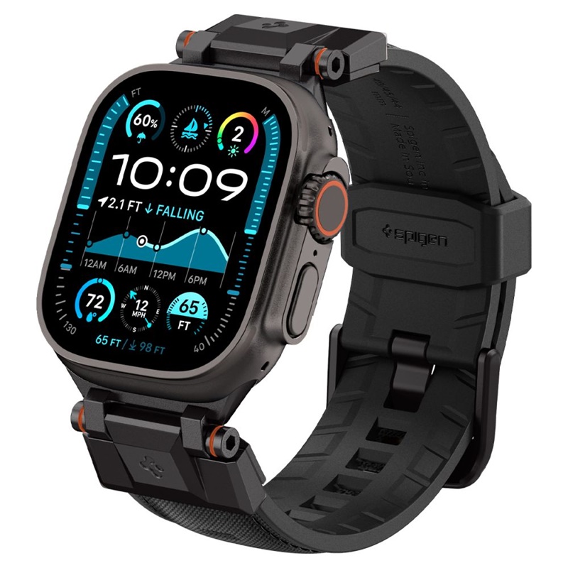 Spigen DuraPro Armor - Pasek do Apple Watch 44/45/46/49 mm (Black Edition)