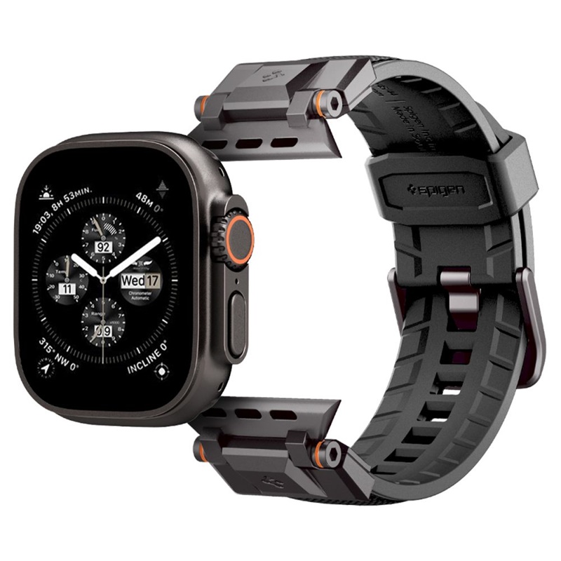 Spigen DuraPro Armor - Pasek do Apple Watch 44/45/46/49 mm (Black Edition)