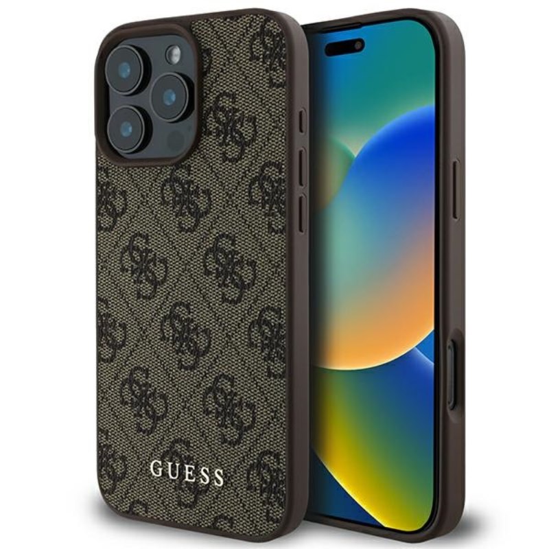 Guess 4G Classic - Etui iPhone 16 Pro Max (brązowy)