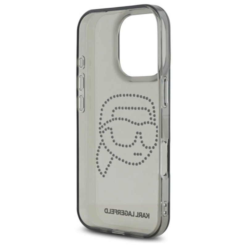 Karl Lagerfeld IML Rhinestones Karl Head - Etui do iPhone 16 Pro Max (czarny)