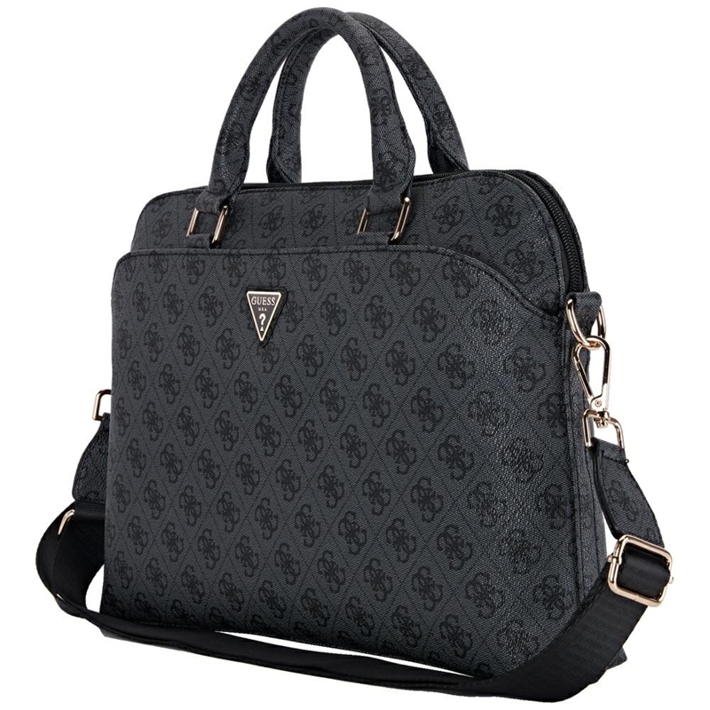 Guess 4G Zipper Pocket Triangle Logo - Torba na notebooka 15" (czarny)
