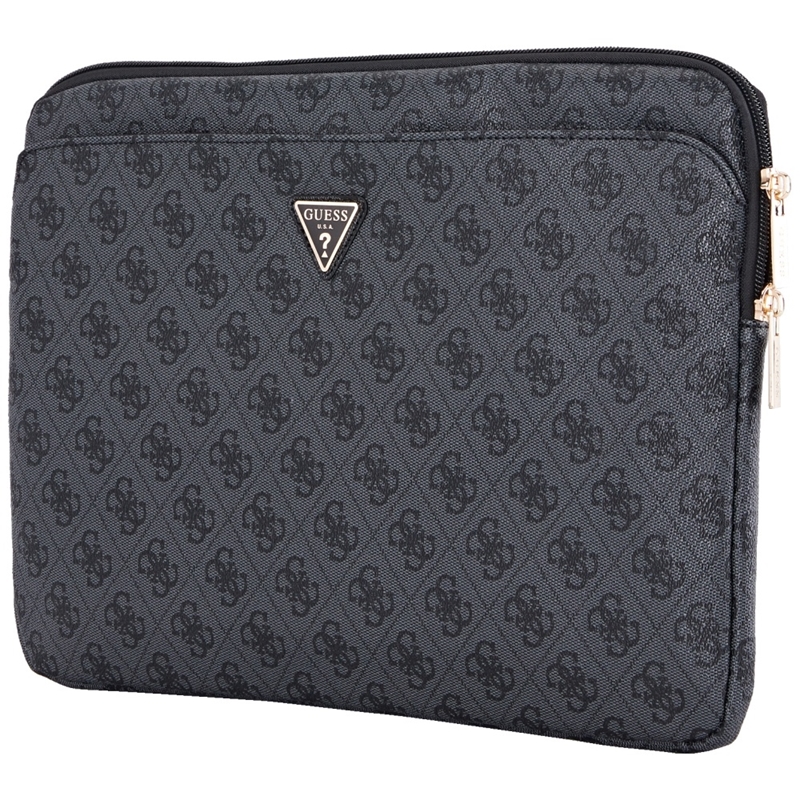 Guess 4G Zipper Pocket Triangle Logo Sleeve - Etui na notebooka 14" (czarny)