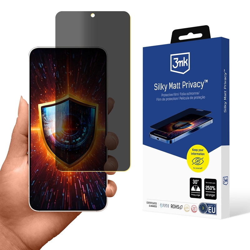 3mk Silky Matt Privacy - Matowa folia prywatyzująca do Samsung Galaxy S25 Edge