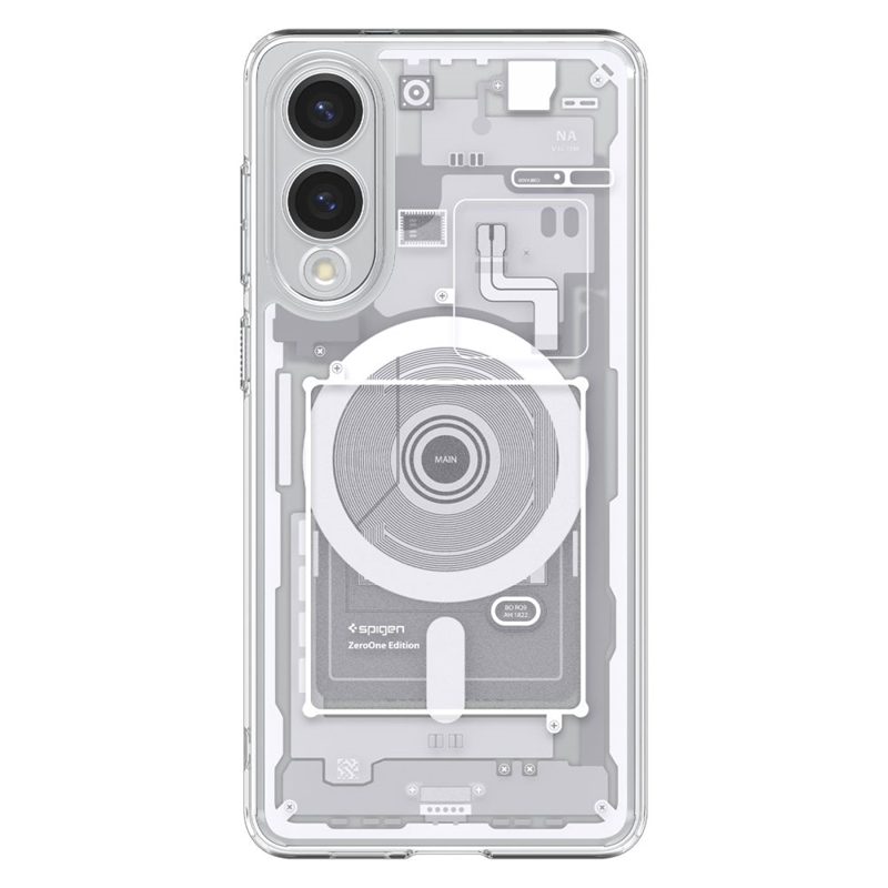 Spigen Ultra Hybrid Mag MagSafe - Etui do Samsung Galaxy S25 Edge (Zero One White)