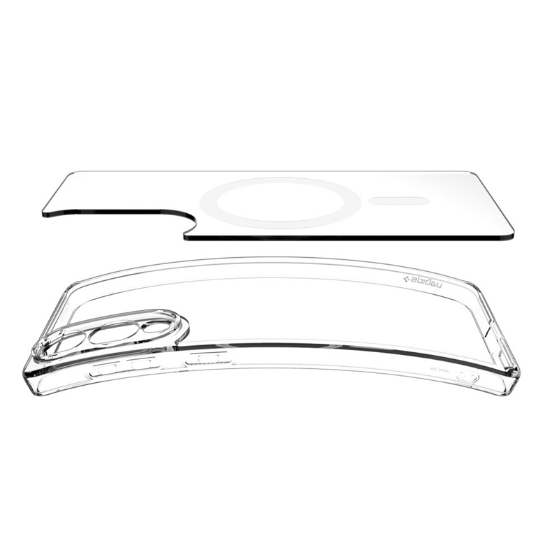 Spigen Ultra Hybrid Mag MagSafe - Etui do Samsung Galaxy S25 Edge (Clear / White)