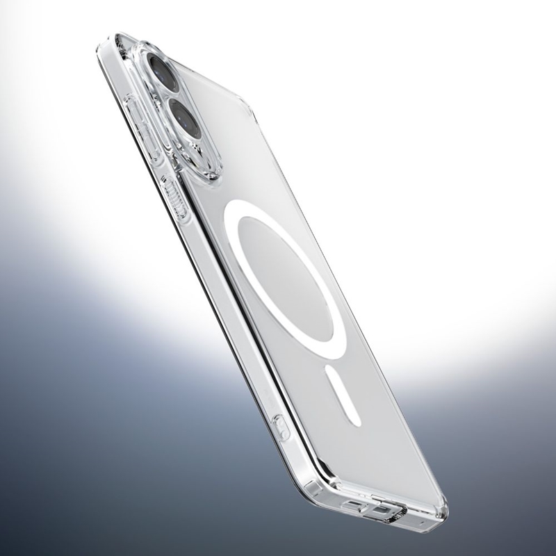 Spigen Ultra Hybrid Mag MagSafe - Etui do Samsung Galaxy S25 Edge (Clear / White)