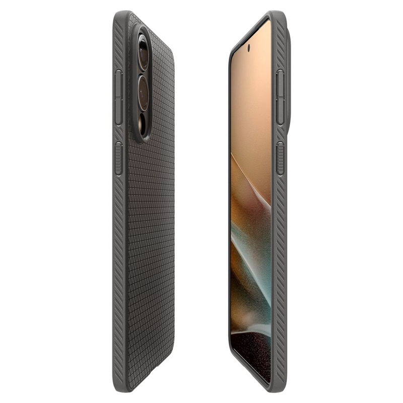 Spigen Liquid Air - Etui do Samsung Galaxy S25 Edge (Marble Grey)
