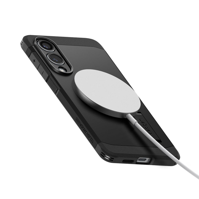 Spigen Tough Armor MagSafe - Etui do Samsung Galaxy S25 Edge (Black)