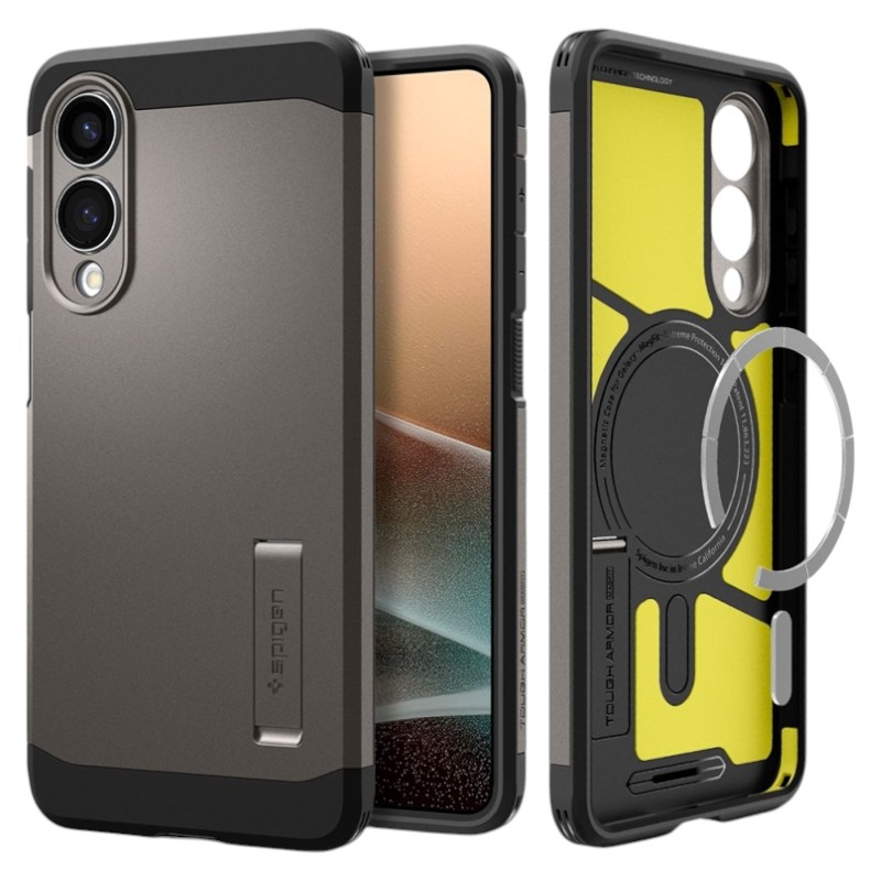 Spigen Tough Armor MagSafe - Etui do Samsung Galaxy S25 Edge (Gunmetal)