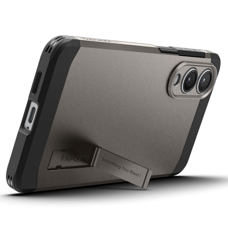 Spigen Tough Armor MagSafe - Etui do Samsung Galaxy S25 Edge (Gunmetal)