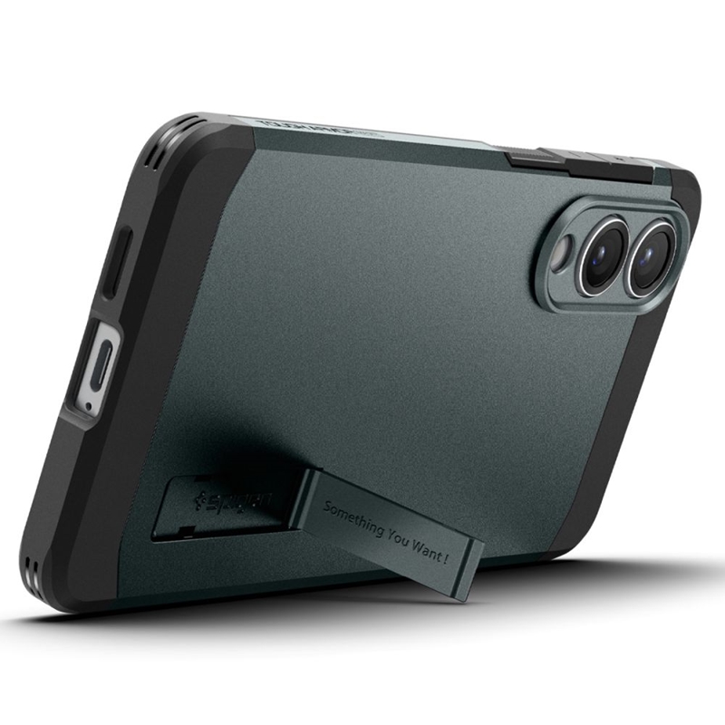 Spigen Tough Armor MagSafe - Etui do Samsung Galaxy S25 Edge (Abyss Green)