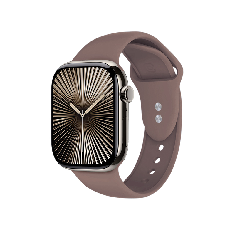 Crong Liquid - Pasek do Apple Watch 44/45/46/49 mm (brązowy)