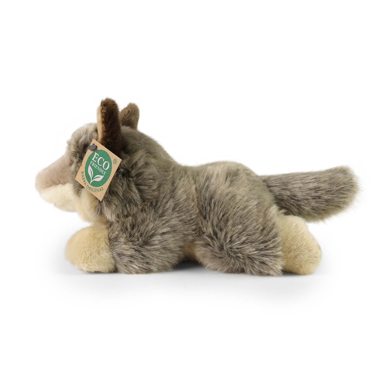 Rappa - Pluszowa realistyczna maskotka Wilk leżący 20 cm Eco-Friendly