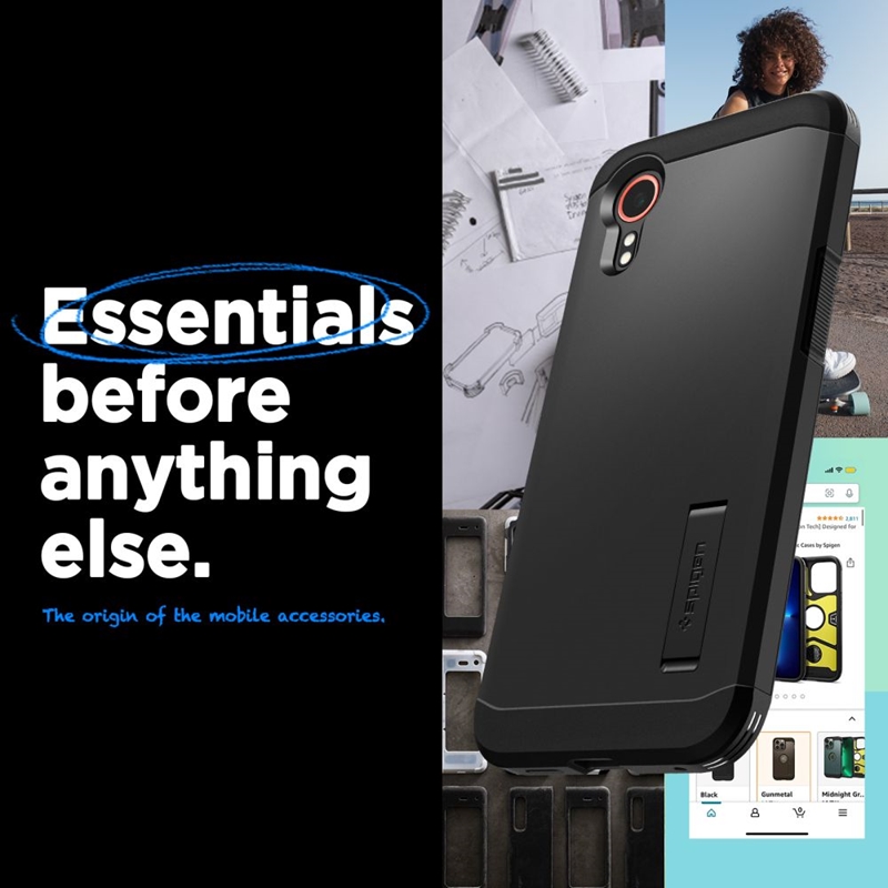 Spigen Tough Armor - Etui do Samsung Galaxy XCover 7 Pro (Black)