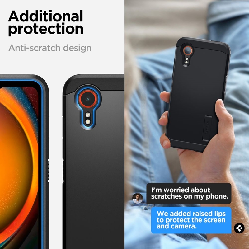 Spigen Tough Armor - Etui do Samsung Galaxy XCover 7 Pro (Black)