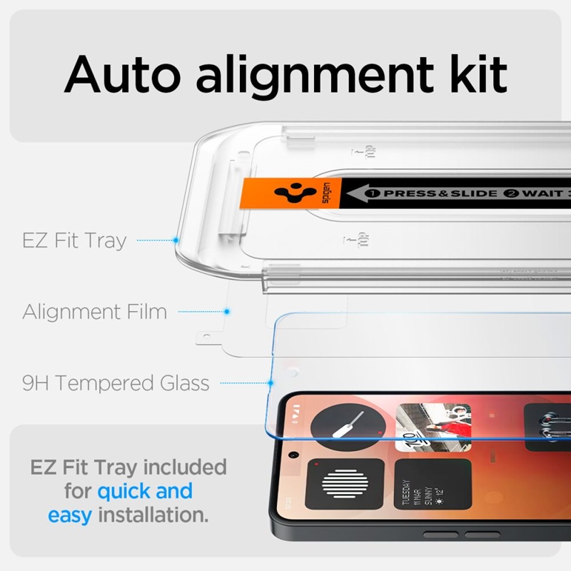 Spigen GLAS.TR EZ FIT - Szkło hartowane do Nothing Phone 3a / 3a Pro