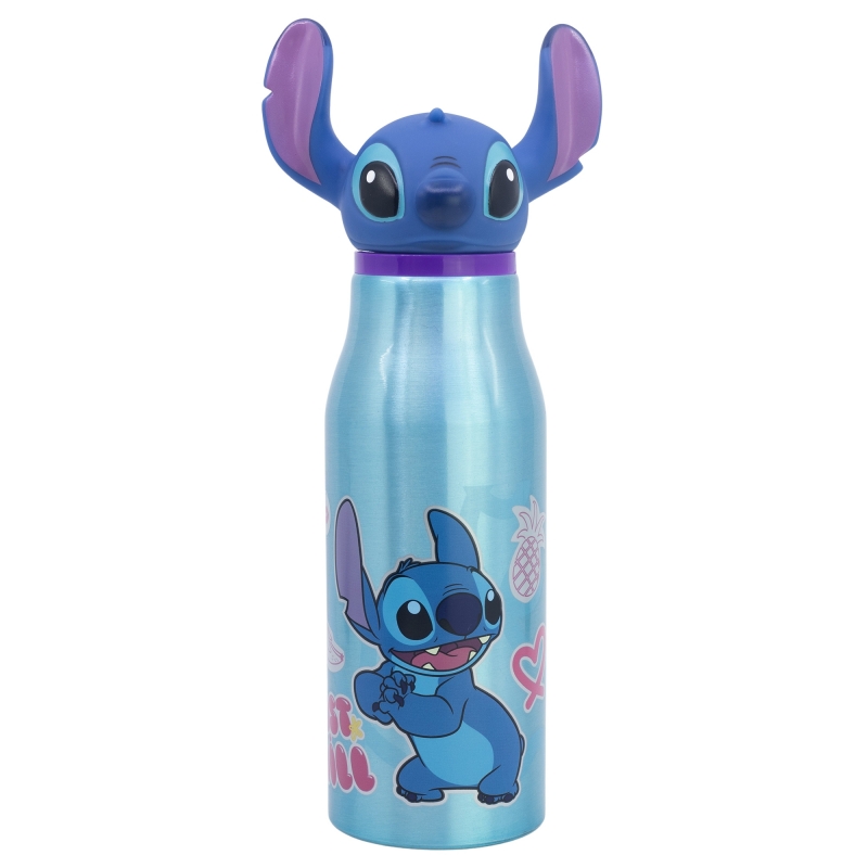 Disney Stitch - Butelka aluminiowa z zakrętką 3D 690 ml
