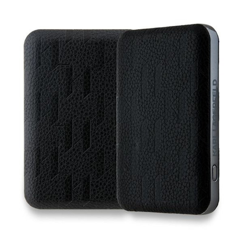 Karl Lagerfeld Karl & Choupette Head Pin MagSafe - Power Bank indukcyjny 5000 mAh 15W (czarny)