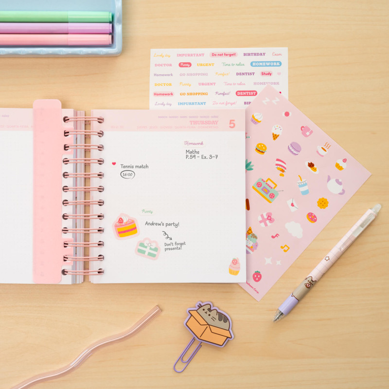 Pusheen - Kalendarz / Planner dzienny 2025/2026