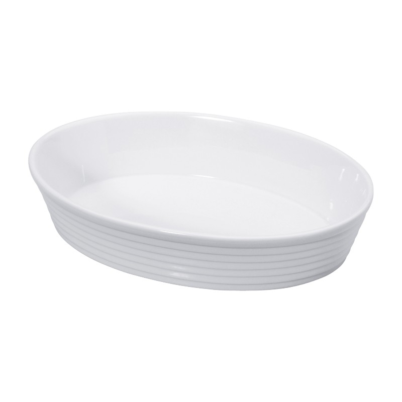 Küchenprofi Burgund - Brytfanna porcelanowa / naczynie do zapiekania owalne 30×20×6 cm