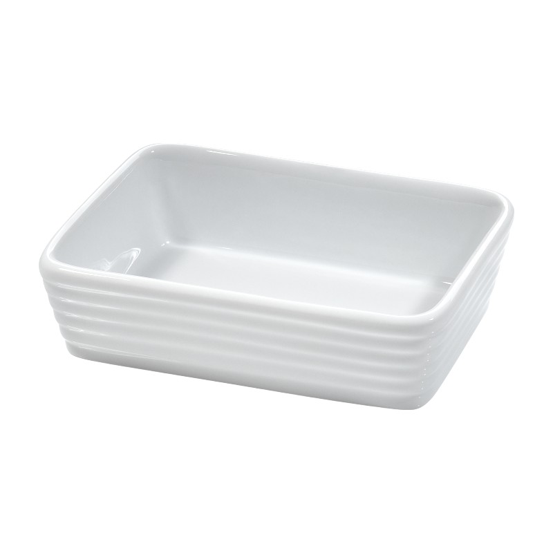 Küchenprofi Burgund - Minibrytfanna porcelanowa / naczynie do zapiekania 13×8×3,5 cm