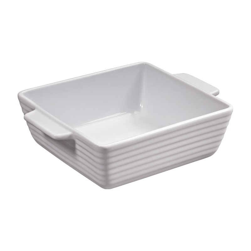 Küchenprofi Burgund - Brytfanna porcelanowa / naczynie do zapiekania kwadratowe 15×15×5 cm