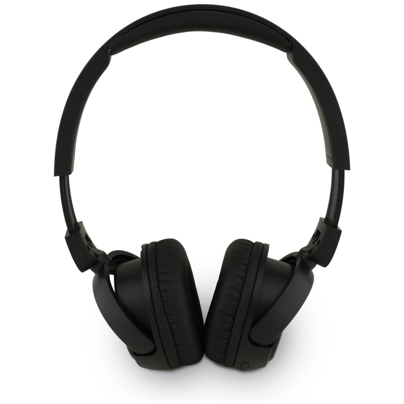 Guess Metal Logo Script - Bezprzewodowe słuchawki nauszne Bluetooth V5.3 (czarny)