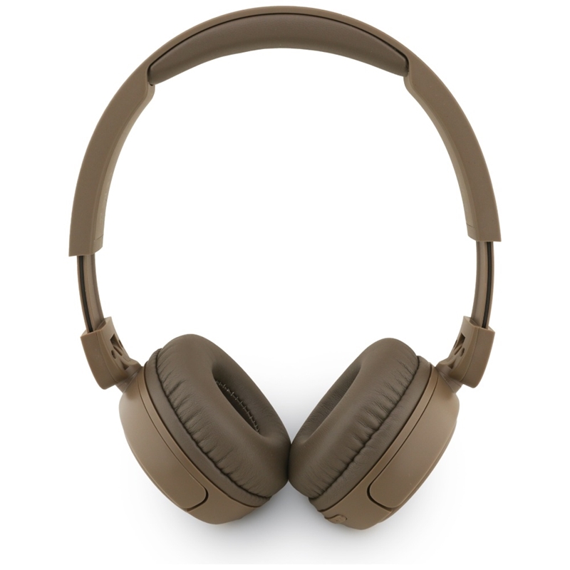 Guess Metal Logo Script - Bezprzewodowe słuchawki nauszne Bluetooth V5.3 (brązowy)