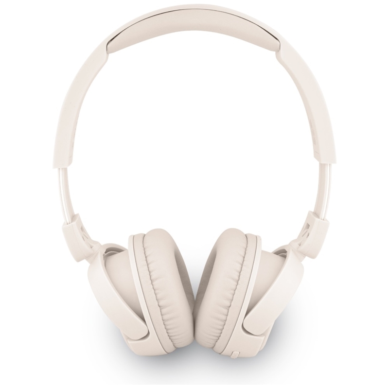 Guess Metal Logo Script - Bezprzewodowe słuchawki nauszne Bluetooth V5.3 (beżowy)