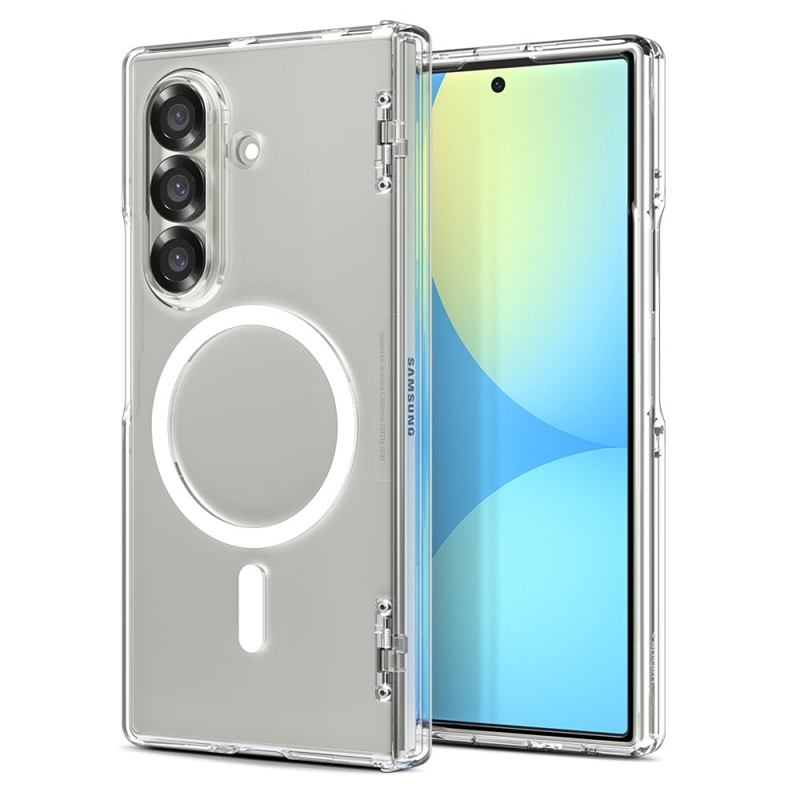 Spigen Ultra Hybrid Pro Mag MagSafe - Etui do Samsung Galaxy Z Fold 7 (Clear/White)