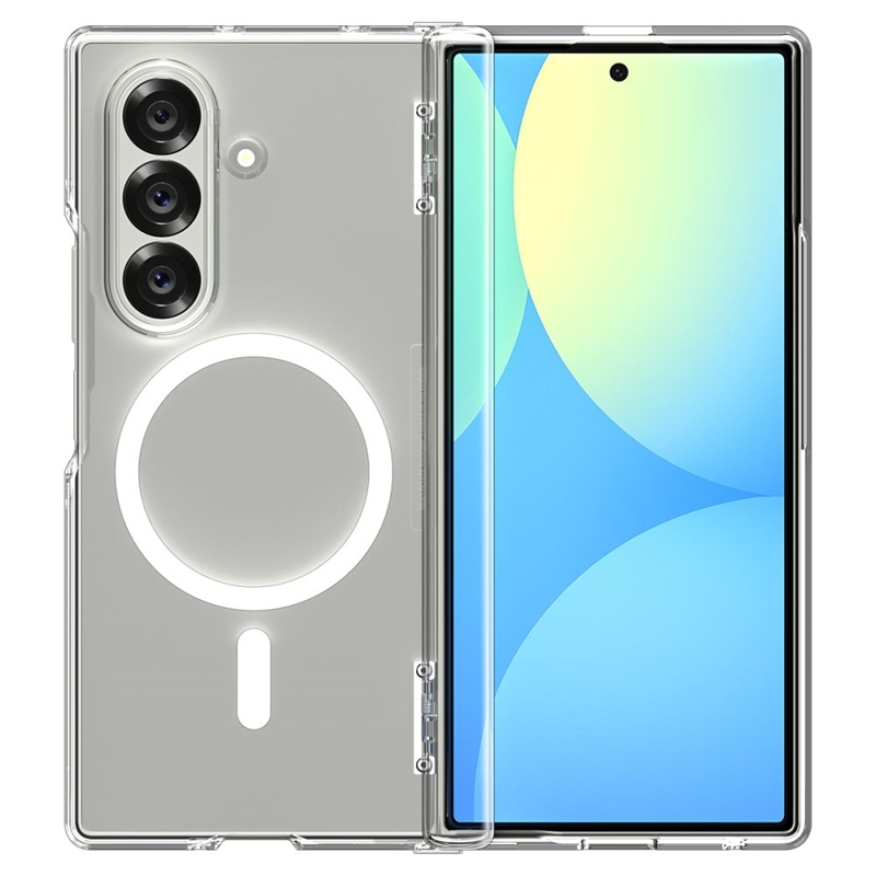 Spigen Ultra Hybrid Pro Mag MagSafe - Etui do Samsung Galaxy Z Fold 7 (Clear/White)