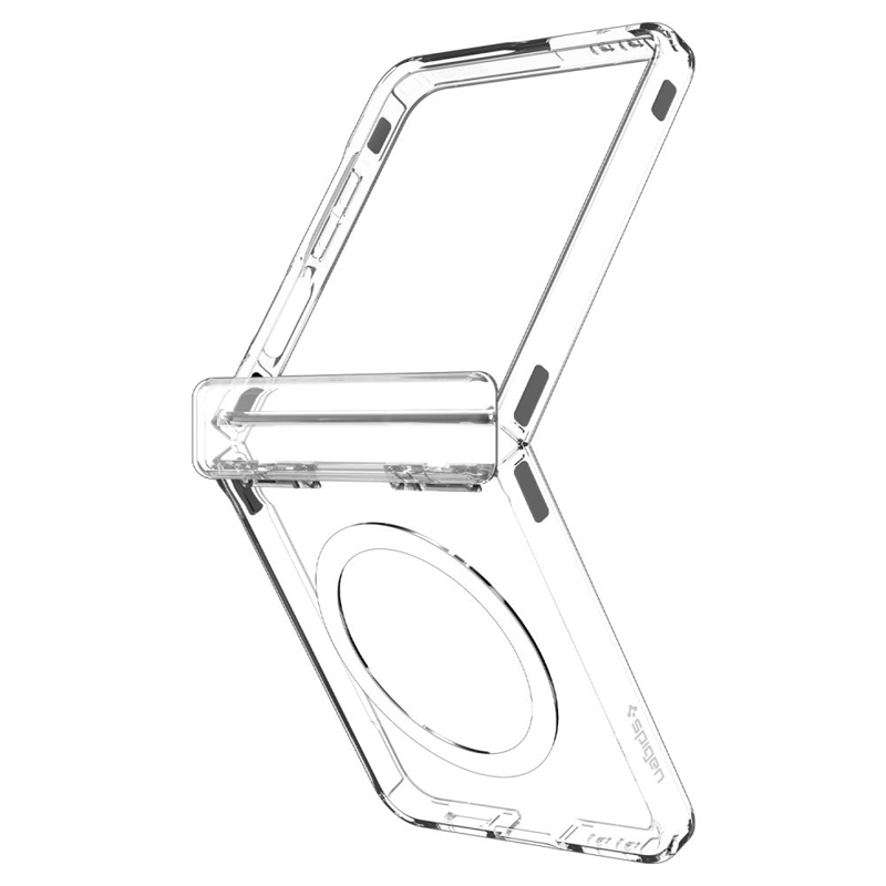 Spigen Ultra Hybrid Pro Mag MagSafe - Etui do Samsung Galaxy Z Flip 7 (Clear/White)