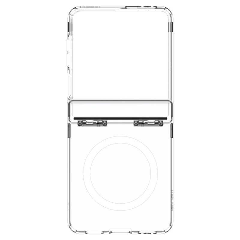 Spigen Ultra Hybrid Pro Mag MagSafe - Etui do Samsung Galaxy Z Flip 7 (Clear/White)