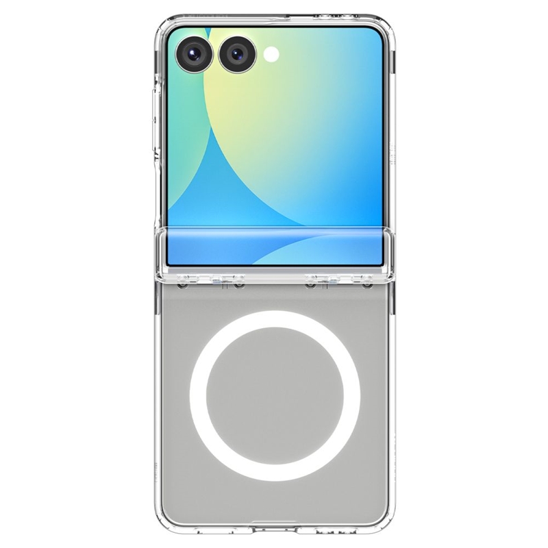 Spigen Ultra Hybrid Pro Mag MagSafe - Etui do Samsung Galaxy Z Flip 7 (Clear/White)