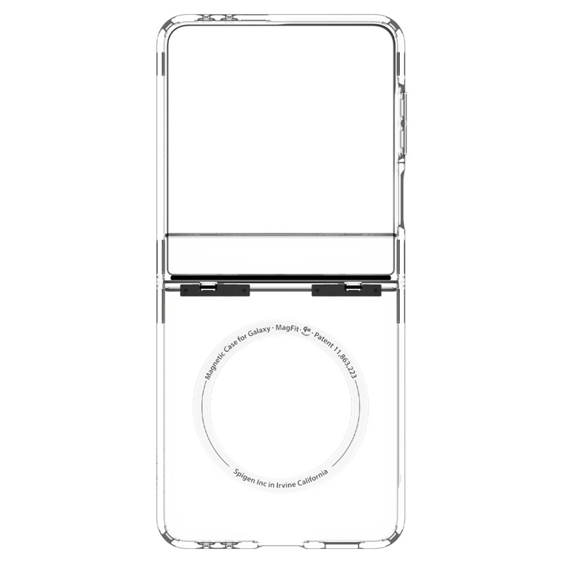 Spigen Ultra Hybrid Pro Mag MagSafe - Etui do Samsung Galaxy Z Flip 7 (Clear/White)
