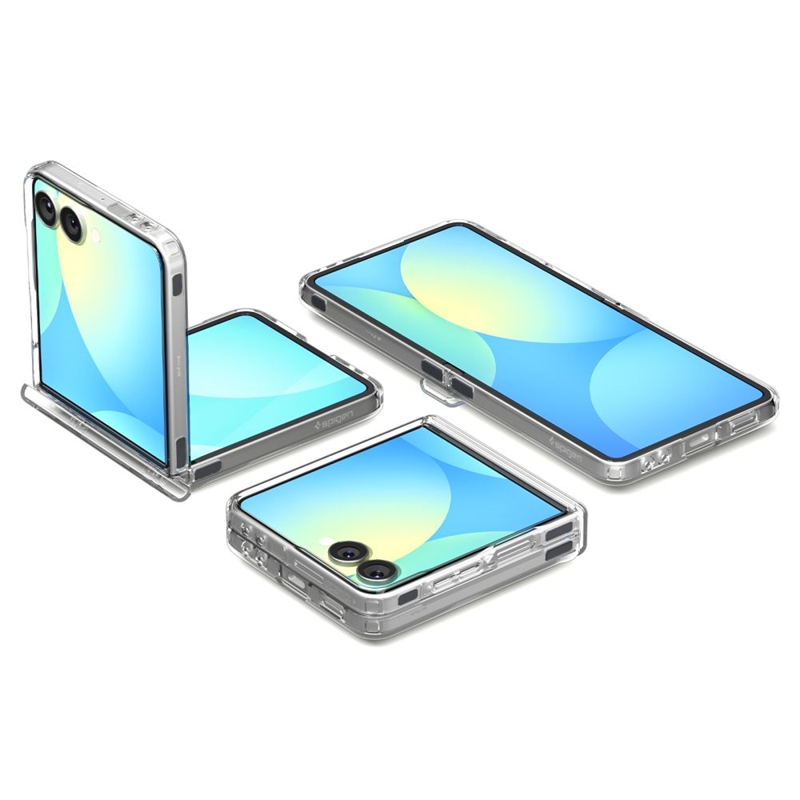 Spigen Ultra Hybrid Pro Mag MagSafe - Etui do Samsung Galaxy Z Flip 7 (Clear/White)