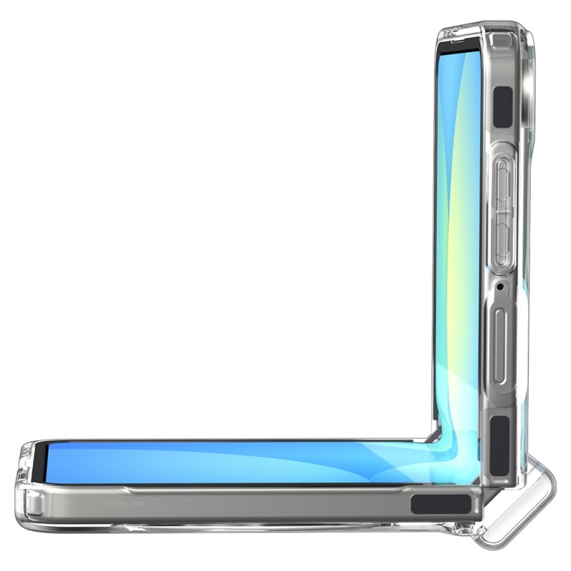 Spigen Ultra Hybrid Pro Mag MagSafe - Etui do Samsung Galaxy Z Flip 7 (Clear/White)