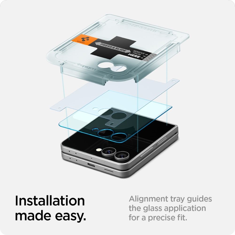 Spigen GLAS.TR EZ Fit HD - Szkło hartowane do Samsung Galaxy Z Flip 7
