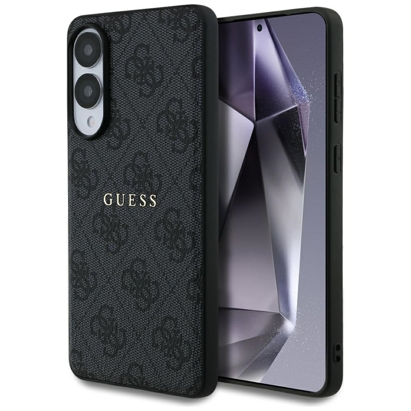 Guess 4G Ring Classic Logo MagSafe - Etui Samsung Galaxy S25 Edge (czarny)
