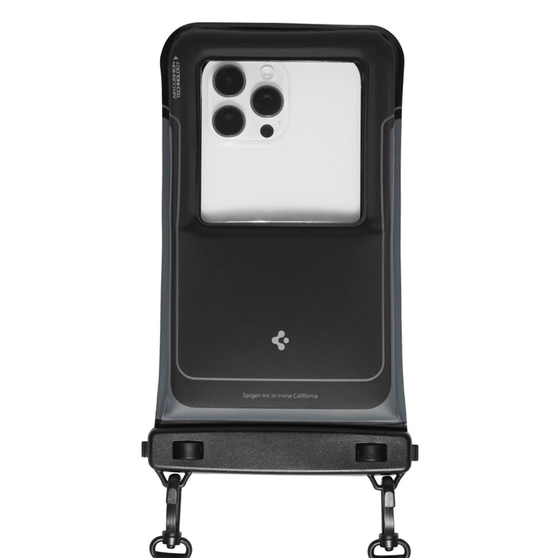 Spigen A611P Universal Waterproof Float Case 2-Pack - Etui wodoodporne do smartfonów do 6.9" (2 sztuki) (Matte Black)