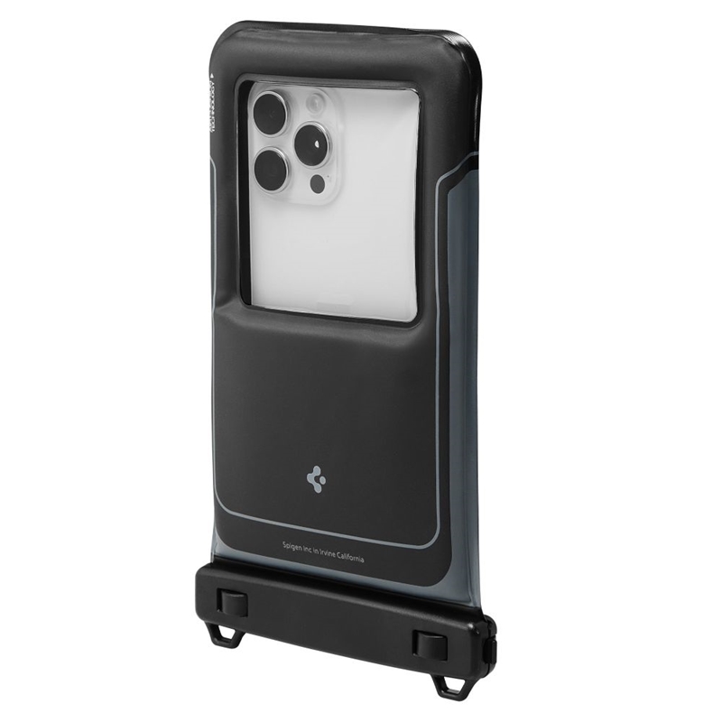Spigen A611P Universal Waterproof Float Case 2-Pack - Etui wodoodporne do smartfonów do 6.9" (2 sztuki) (Matte Black)