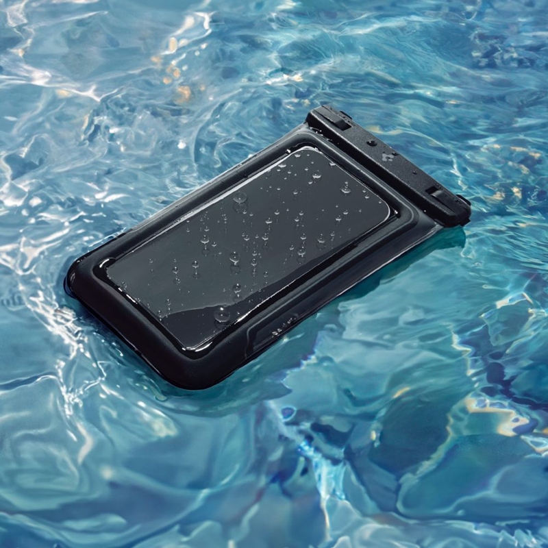 Spigen A611P Universal Waterproof Float Case 2-Pack - Etui wodoodporne do smartfonów do 6.9" (2 sztuki) (Matte Black)