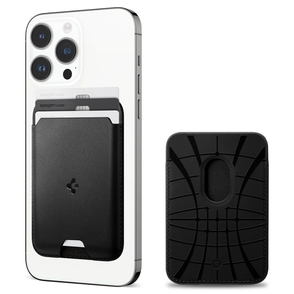 Spigen Valentinus Pro MagSafe - Portfel magnetyczny (Black)