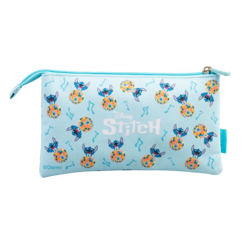 Disney Stitch - Piórnik 3-komorowy z kolekcji Waves
