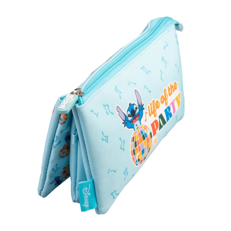 Disney Stitch - Piórnik 3-komorowy z kolekcji Waves