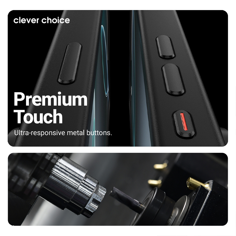 Crong Hybrid Frost MAG Cover - Etui MagSafe iPhone 17 Pro Max (czarny)
