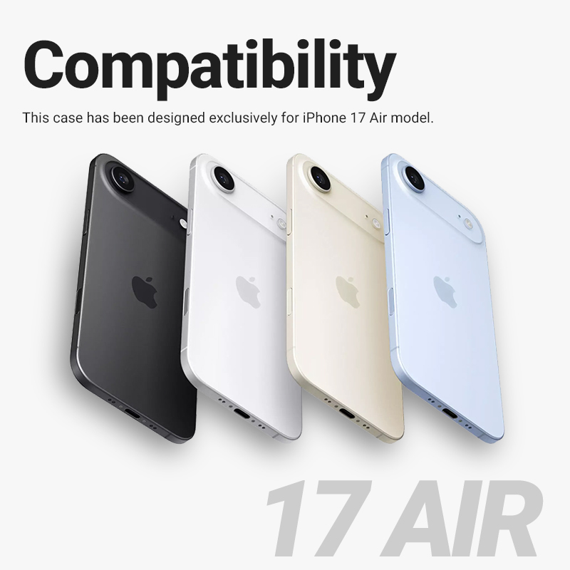 Crong Clear MAG Cover - Etui MagSafe iPhone 17 Air (przezroczysty)