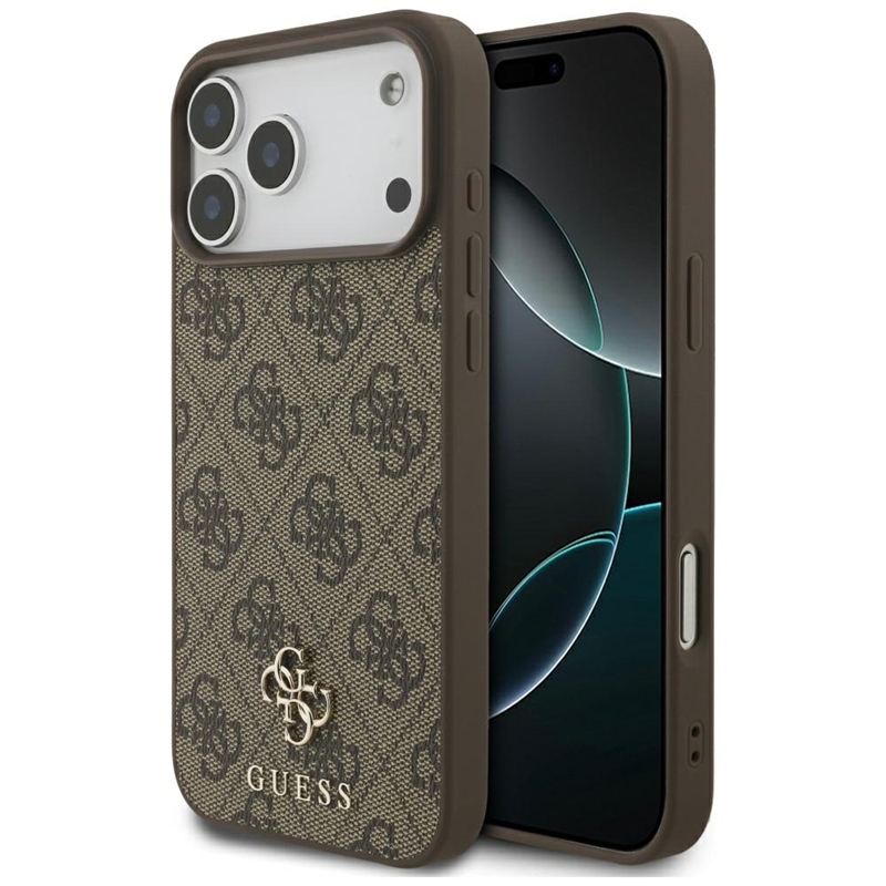 Guess 4G Small 4G and Classic MagSafe - Etui do iPhone 17 Pro Max (brązowy)